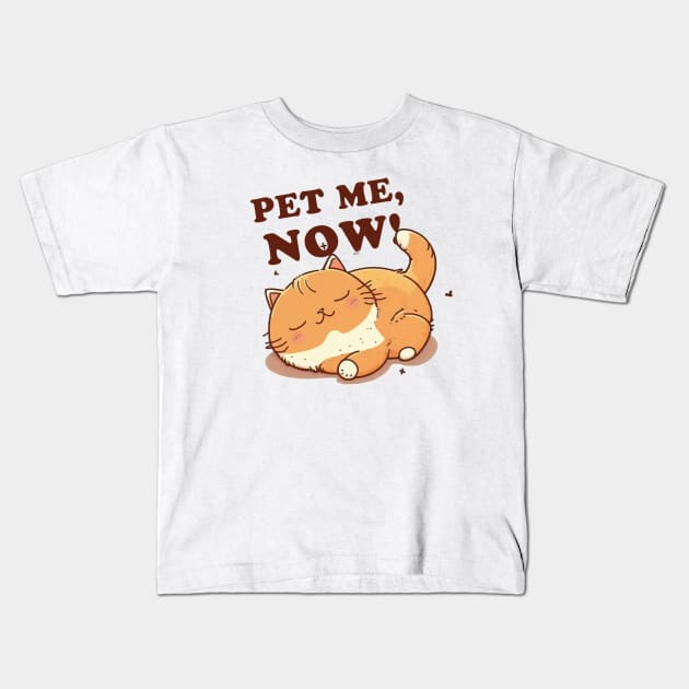 pet me now Kids T-Shirt by Sher-ri